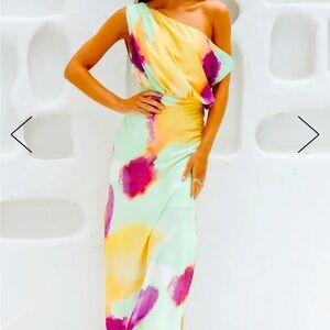 Hello Molly satin midi dress